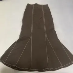 GRL　ブラック フレアスカート ロングスカート