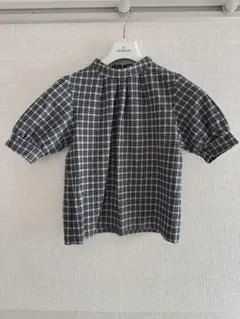 ユナイテッドアローズ チェック 半袖 ボトルネック