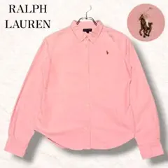 美品 ポロ ラルフローレン ピンク シャツ レディース ポニー y2k 00s