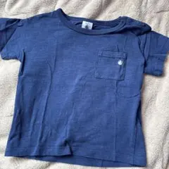 PETIT BATEAU ネイビー Tシャツ 18m
