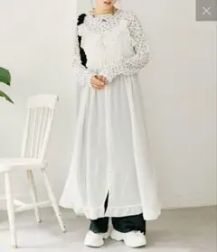 w closet シアーフリルキャミワンピース