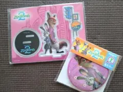 ズートピア2 　ハッピーくじ　ニックとジュディ アクリルスタンド　缶ミラー