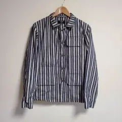 カバンドズッカ ZUCCA ストライプ デニムジャケット 中綿入り 羽織 S