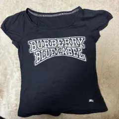 BURBERRY BLUE LABEL ブラック Tシャツ