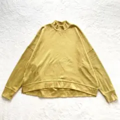 ローリーズファーム イエロー ハイネック 長袖Tシャツ カットソー 大きめ