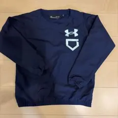 UNDER ARMOUR 野球用プルオーバー ネイビー YLG