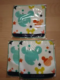 ミッキーマウス ハンドタオル 3枚セット