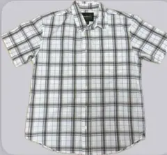 古着　エディーバウアー　半袖チェックシャツ　コットン