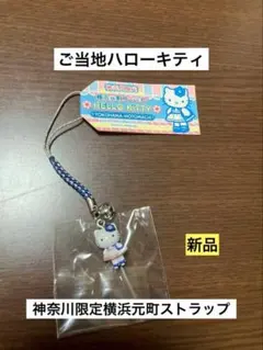 ご当地キティ 神奈川限定 厚木鮎バージョン ストラップ 根付け レア