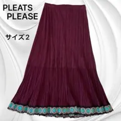 PLEATSPLEASE プリーツロングスカート イッセイミヤケ　サイズ2 2026年最新】PLEATS PLEASE レディース ロングスカートの人気アイテム