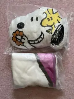スヌーピー クッション&ブランケット 2点セット 新品未開封品