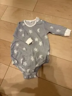 Cottoli 星と月柄 ロンパース 80cm