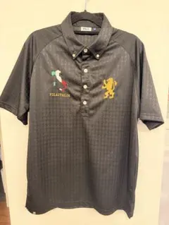 FILA GOLF メンズ ポロシャツ ブラック Mサイズ