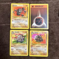 イシツブテ ● ゴローン ◆ ゴローニャ ◆ 進化ライン 英語版 4枚セット