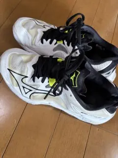 Mizuno バレーボールシューズ ホワイト/ブラック/23.5㎝