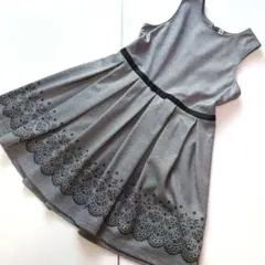 ノースリーブ ワンピース グレー 130cm