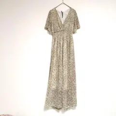 アンレリッシュ ワンピース フラワープリント マキシドレス