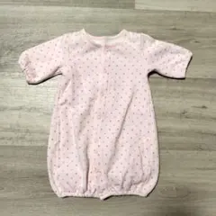 ニシキ　ロンパース カバーオール ピンク ツーウェイオール　50 60 裏起毛