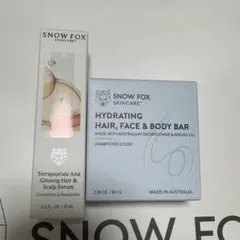 SNOW FOX SKINCARE シャンプーバー現品＆スカルプセラムミニサイズ