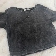 WEGO 半袖 Tシャツ ヴィンテージ加工 グレーのサムネイル