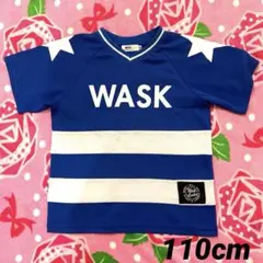 WASK⚪︎ワスク⚪︎青ストライプ⚪︎Tシャツ⚪︎110cmのサムネイル