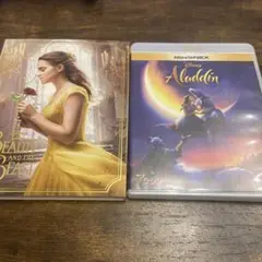 美女と野獣　アラジン　Blu-ray ２枚セット