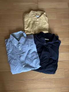 メンズ 長袖シャツ 3点セット　GU、グローバルワークのサムネイル