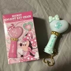 ★即購入◎ミニーのシークレットペンライトキーチェーン ミントグリーン