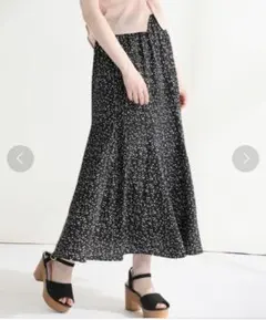 Honeys マーメイドスカート ドット柄