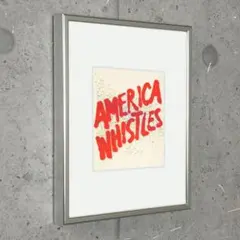 限定マット額装品/エド ルシェ America Whistles/Amerika