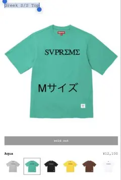 Supreme Greek S/S Top Aqua Tシャツ - メルカリ