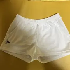 ダンロップ レディース白 ハーフパンツ ポケット付き