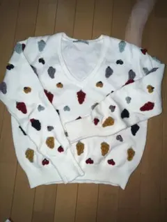 ZARA セーター　ぶどう、さくらんぼ柄