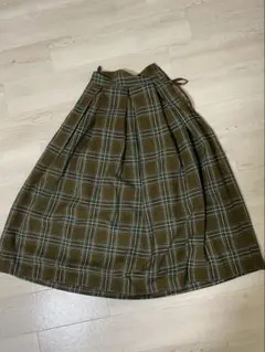 hinari タータンチェックタックスカート