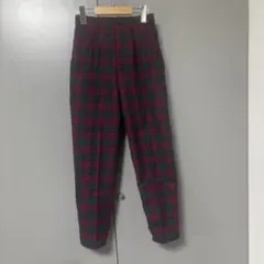 チェックパンツ