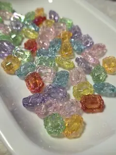 オーロラ加工 ビーズ チェコ風 20ｇ