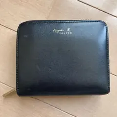 agnes b. VOYAGE 二つ折り財布 ブラックのサムネイル