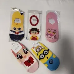 キャラクターソックス5足セット