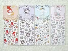 【たけいみき×サンリオ クリアシール4点】シナモロール キティ マイメロ クロミ