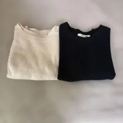 ユニクロ❁ コットンポップコーンクルーセーター