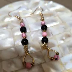 天然石ハンドメイドピアス