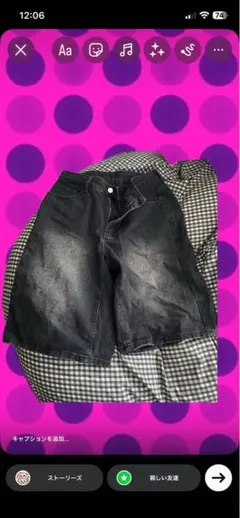 デニムハーフパンツ Y2K 平成