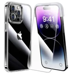 iPhone 14 pro max 用 フィルム付きケース 全面保護セット