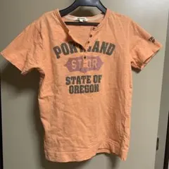 UNDER WRAPS ヘンリーネック 半袖Tシャツ オレンジ Lのサムネイル