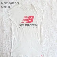 New Balance ノースリーブ ロゴ 白 M