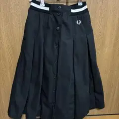 FRED PERRY プリーツスカート ブラック