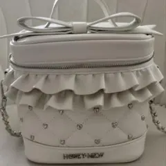 ハニーミュウ ビッグリボンバニティショルダー ホワイト HONEYMEW 残り