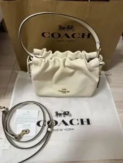 【新品】COACH フェイショルダーレザーバッグ