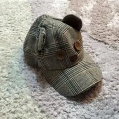 【美品/短日発送】ユニバ USJ ティム チェック柄キャップ（帽子）