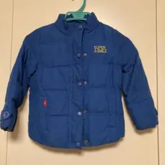 中綿ダウン　ジャケット　110 ブルー　記名なし